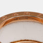 Original Bvlgari B.Zero1 White Ceramic 18k Rose Gold 4-Band Ring Size 55