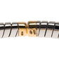 Original Bvlgari Tubogas Heart Flex Steel and Yellow Gold Bracelet Size 16