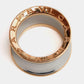 Original Bvlgari B.Zero1 Anish Kapoor 18k Rose Gold Stainless Steel Ring Size 53