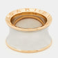 Original Bvlgari B.Zero1 Anish Kapoor 18k Rose Gold Stainless Steel Ring Size 53