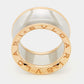 Original Bvlgari B.Zero1 Anish Kapoor 18k Rose Gold Stainless Steel Ring Size 53