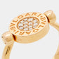 Original Bvlgari Bvlgari Jade Diamonds 18k Rose Gold Flip Ring Size 53