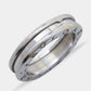 Original Bvlgari B.Zero1 18k White Gold Band Ring Size 52