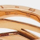 Original Bvlgari B.Zero1 Design Legend 18K Rose Gold 3-Band Ring Size 52