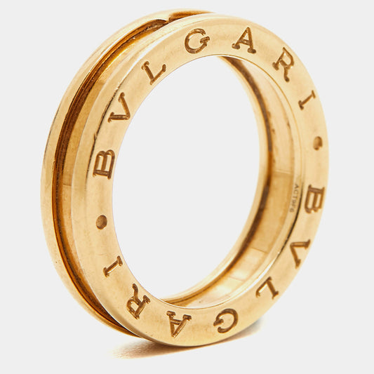 Original Bvlgari B.Zero1 1-Band 18k Yellow Gold Ring Size 55