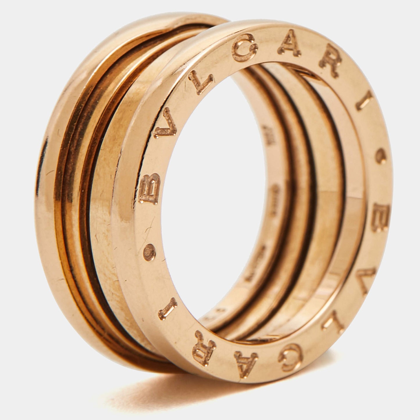 Original Bvlgari B.Zero1 18k Rose Gold Ring Size 53