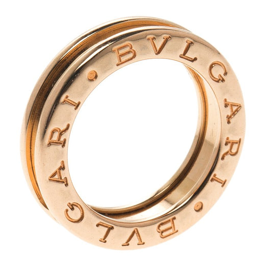 Original Bvlgari B.Zero1 1-Band 18K Rose Gold Ring Size 47