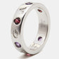 Original Bvlgari Roman Sorbets Amethyst Tourmaline 18k White Gold Ring Size 54