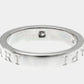 Original Bvlgari 18K White Gold and Diamond Bvlgari Bvlgari Band Ring EU 54