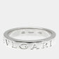 Original Bvlgari 18K White Gold and Diamond Bvlgari Bvlgari Band Ring EU 54