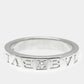 Original Bvlgari 18K White Gold and Diamond Bvlgari Bvlgari Band Ring EU 54