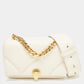 Original Bvlgari Ivory Quilted Leather Mini Serpenti Cabochon Crossbody Bag