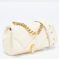 Original Bvlgari Ivory Quilted Leather Mini Serpenti Cabochon Crossbody Bag