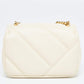 Original Bvlgari Ivory Quilted Leather Mini Serpenti Cabochon Crossbody Bag