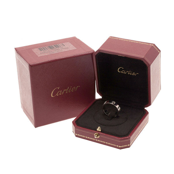 Original Cartier Love 18K White Gold Ring Size 59