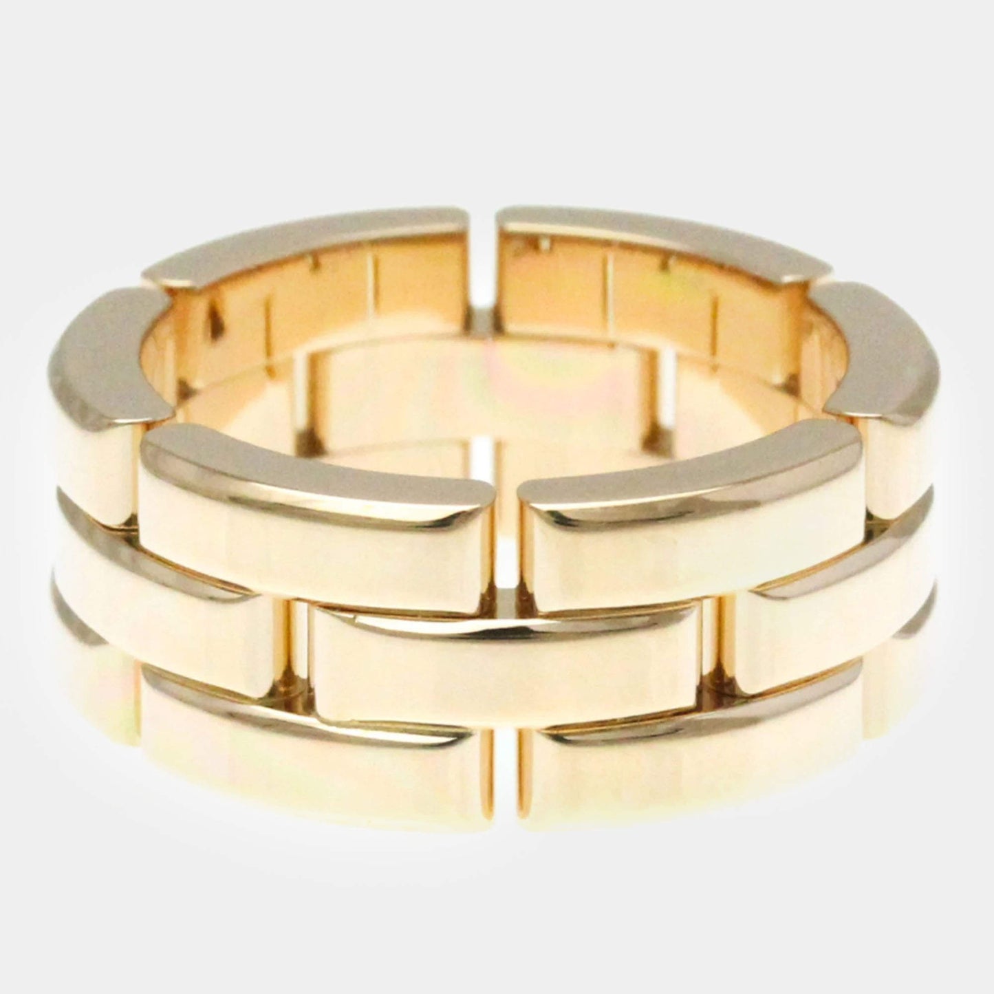 Original Cartier 18K Rose Gold Maillon Panthere Band Ring EU 50