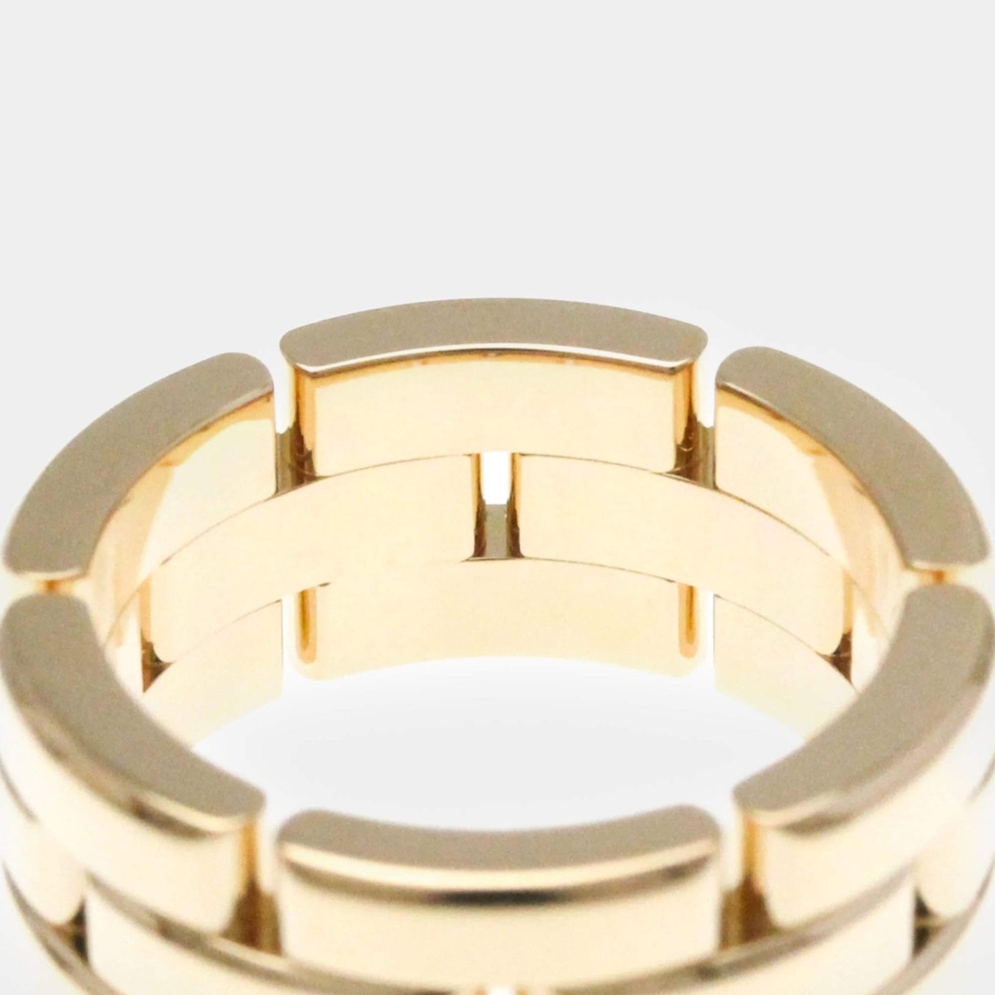 Original Cartier 18K Rose Gold Maillon Panthere Band Ring EU 50