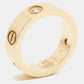 Original Cartier Love 3 Diamond 18k Rose Gold Ring Size 53