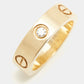 Original Cartier Love 3 Diamond 18k Rose Gold Ring Size 53