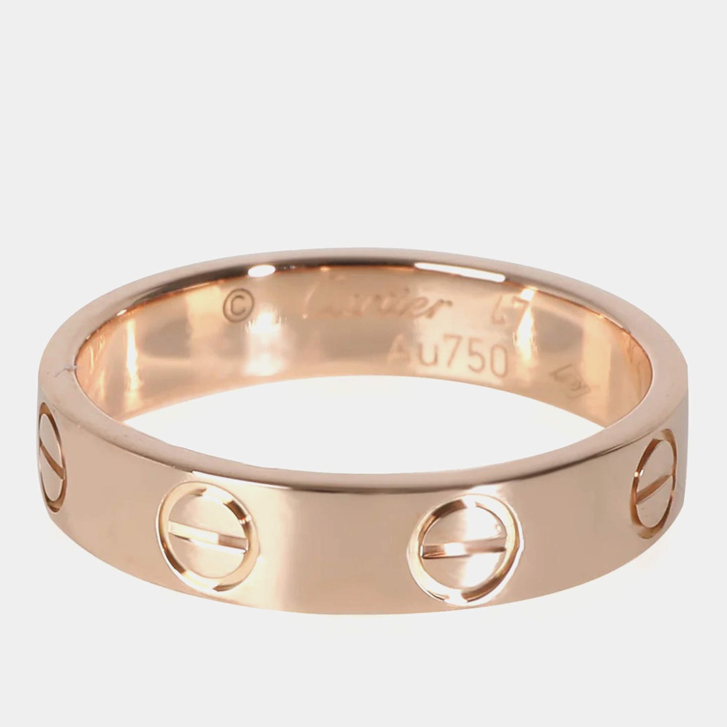 Original Cartier Rose Gold Love Wedding Band