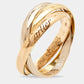 Original Cartier Trinity 18k Three Tone Gold Ring Size 52