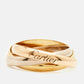 Original Cartier Trinity 18k Three Tone Gold Ring Size 52