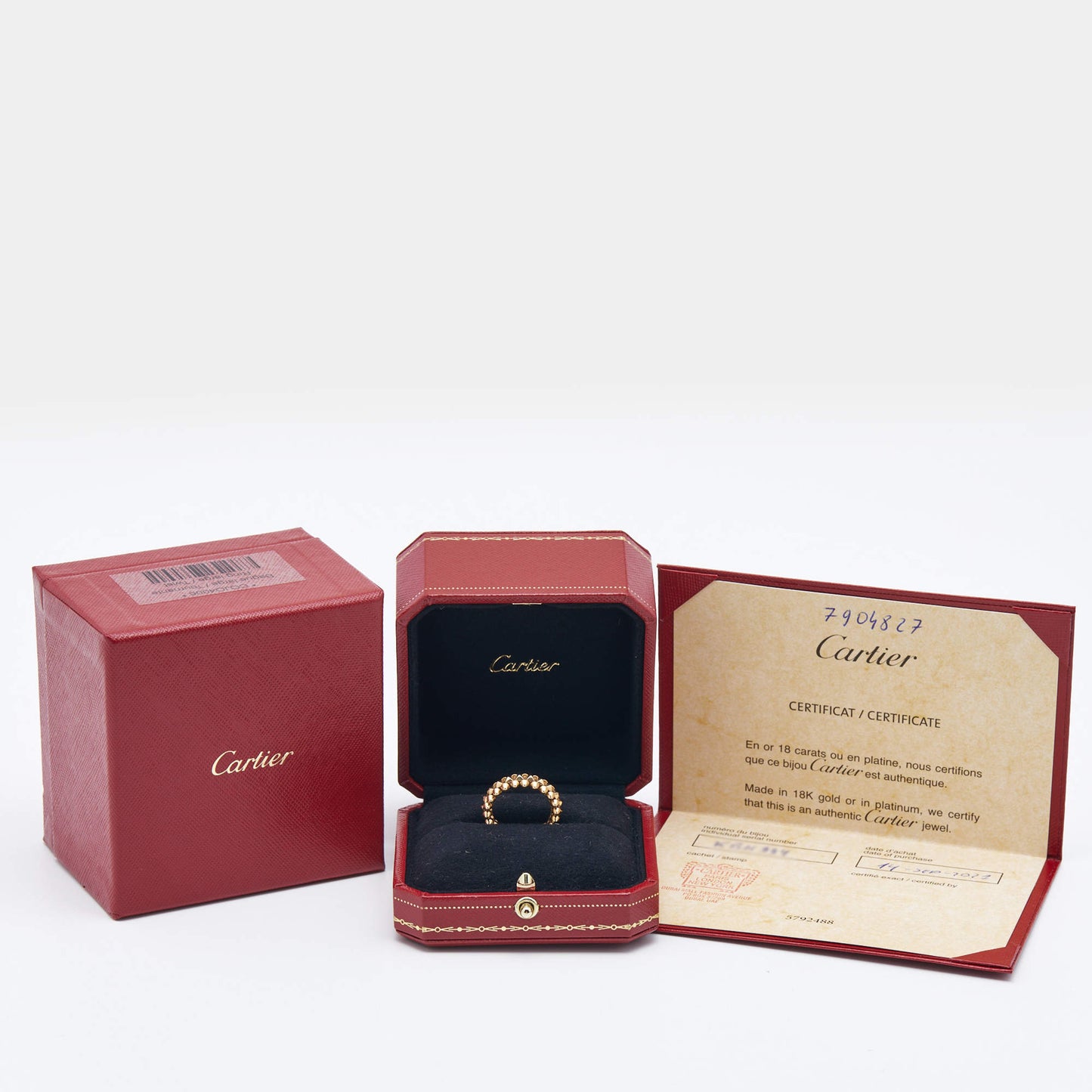 Original Cartier Clash de Cartier 18k Rose Gold Ring Size 52