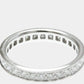 Original Cartier 18K White Gold and Diamond Full Eternity Band Ring EU 49