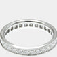 Original Cartier 18K White Gold and Diamond Full Eternity Band Ring EU 49