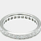 Original Cartier 18K White Gold and Diamond Full Eternity Band Ring EU 49