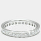 Original Cartier 18K White Gold and Diamond Full Eternity Band Ring EU 49