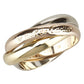 Original Cartier Trinity 18K 3-Tone Gold Large Model Ring Size 54