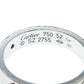 Original Cartier Love Diamond 18k White Gold Wedding Band Ring Size 52