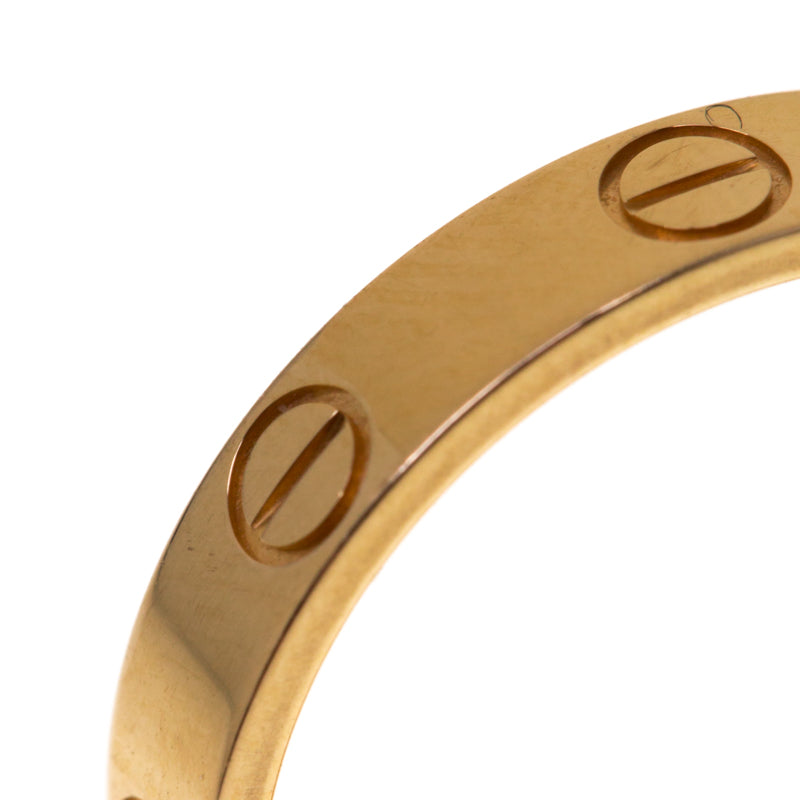 Original Cartier Love 18k Rose Gold Mini Band Ring Size 54