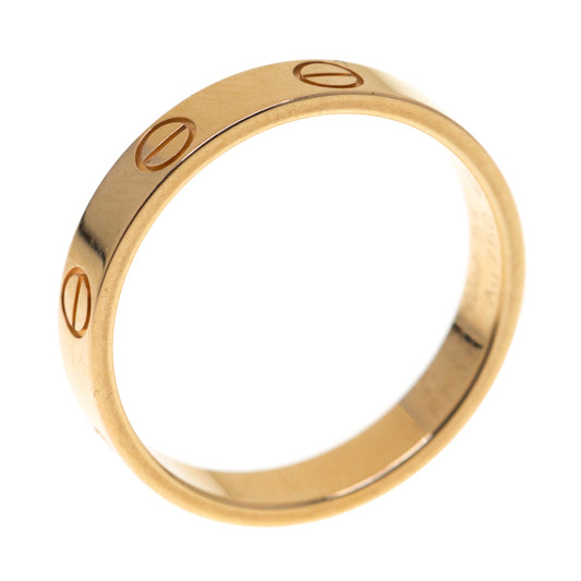 Original Cartier Love 18k Rose Gold Mini Band Ring Size 54