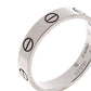 Original Cartier Love 18k White Gold Mini Band Ring Size 52