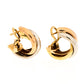 Original Cartier Trinity De Cartier Three Tone 18k Gold Hoop Earrings