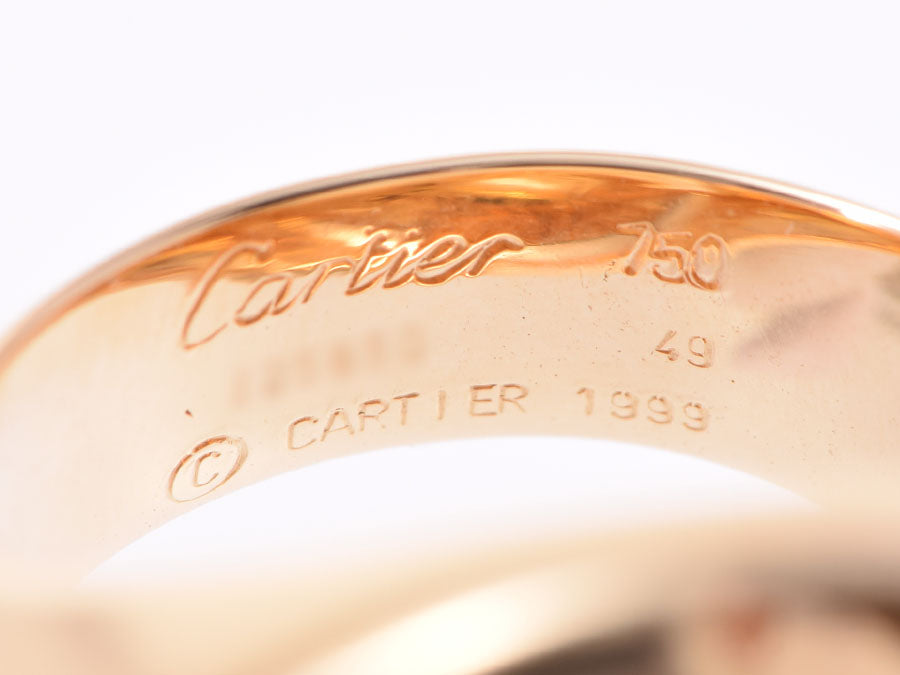 Original Cartier 18K Yellow Gold Ring Band Size 49