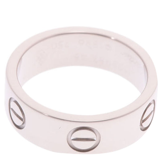 Original Cartier Love 18K White Gold Band Ring Size 48