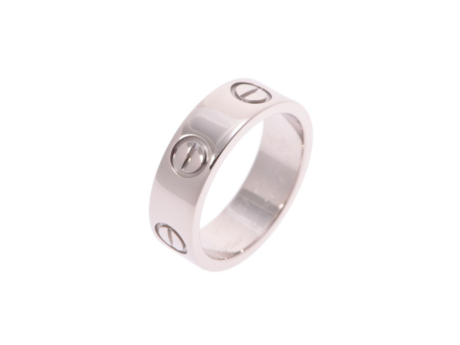 Original Cartier Love 18K White Gold Band Ring Size 48