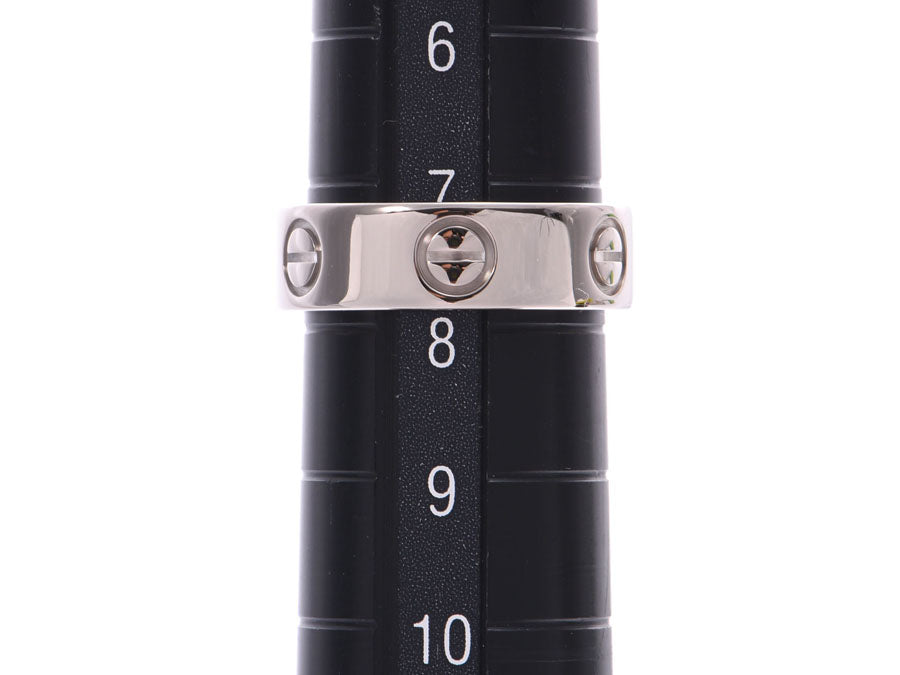 Original Cartier Love 18K White Gold Band Ring Size 48