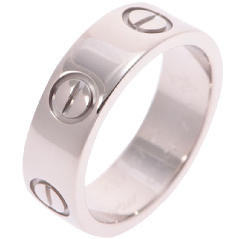 Original Cartier Love 18K White Gold Band Ring Size 48