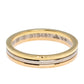 Original Cartier 18K Three Tone Gold Wedding Band Ring Size 56