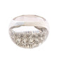 Original Cartier Myst Diamond 18K White Gold Dome Ring Size 51 