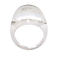 Original Cartier Myst Diamond 18K White Gold Dome Ring Size 51 