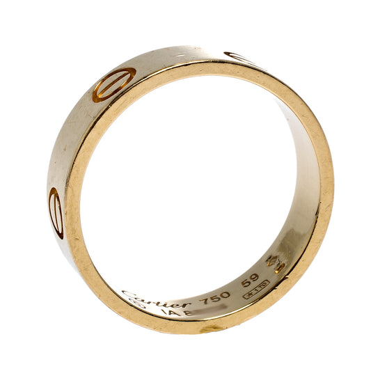 Original Cartier Love 18K Yellow Gold Band Ring Size 59