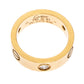 Original Cartier Love 3 Diamond 18K Yellow Gold Band Ring Size 51