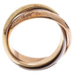 Original Cartier Trinity 18K Three Tone Gold Band Ring Size 52