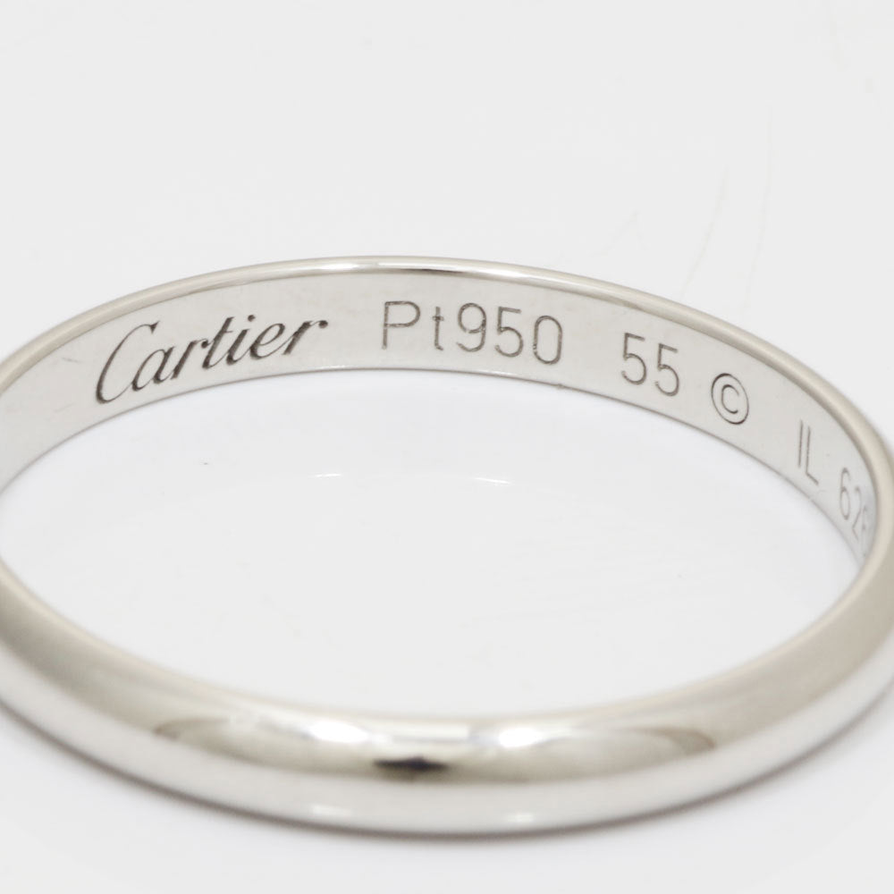 Original Cartier Platinum Wedding Band Ring Size 55