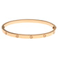 Original Cartier Love 18K Yellow Gold Narrow Bangle Bracelet Size 16